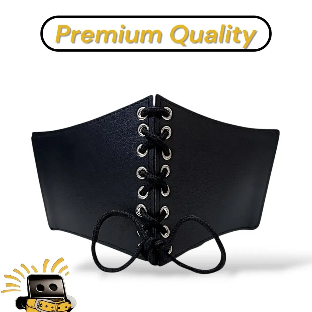 حزام حريمي عريض موديل ضفيرة واحدة - جلد فاخر بأستك مرن مستورد - حزام للفستان والمعاطف - تصميم عصري - موضة 2025 من Takat Store